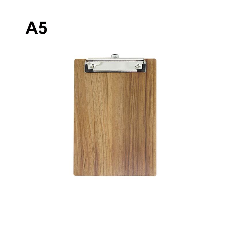 Bærbar  a4 a5 træ skrivning udklipsholder fil hardboard kontor skole papirvarer: Orange