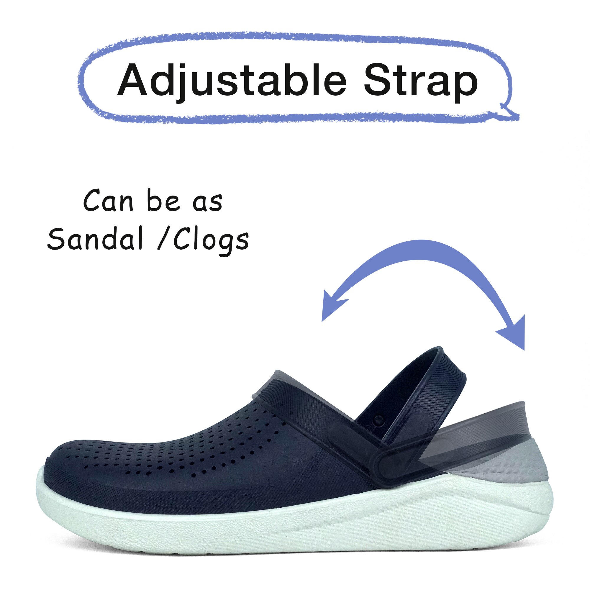 2022 neue Sandalen Männer Clogs Hausschuhe Weichen Boden Strand Sandalen Männer Clog Sandalen Atmungsaktivem Ankle-Wrap EVA