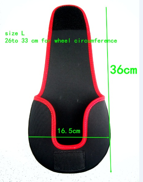 Bolsa de pesca com carretel de mosca, capa de bolso para proteger a caixa para isca de peixe, pesca de carpa de nylon neoprene vermelho genuíno esclarecido: L