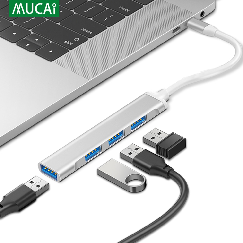 Tyyppi c usb c hub telakka 3.0 3.1 4 porttinen monijakaja sovitin otg lenovolle huawei xiaomi macbook pro 15 air pro tarvikkeet