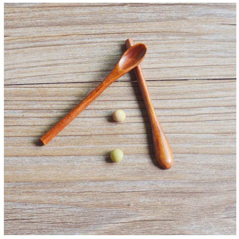 9*1.2cm tre krydder skje mini gram skje super mini bittesmå tre krydder skjeer 20 stk / mye