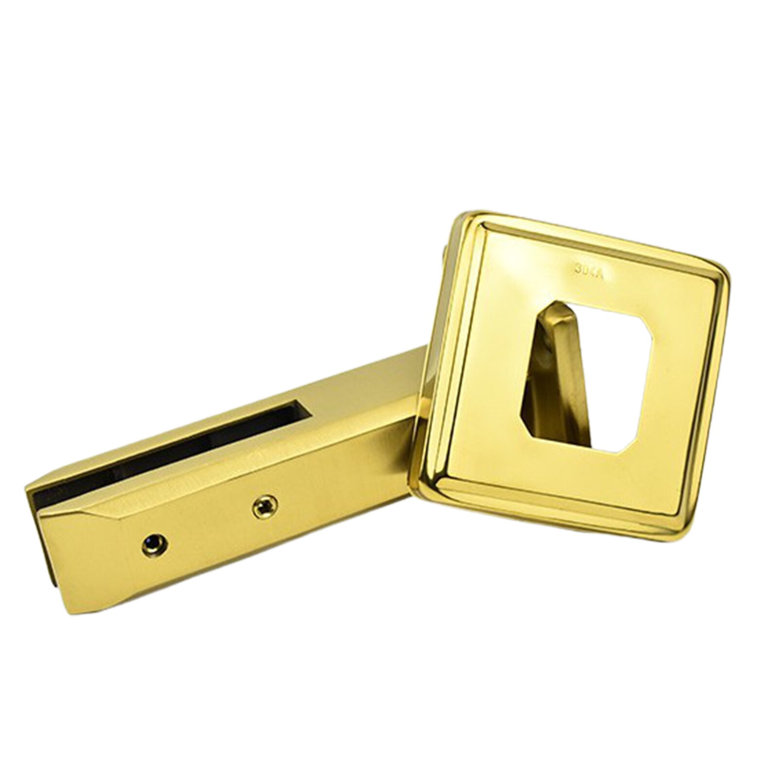 Pince à bec en acier inoxydable 304, pour clôture de piscine en verre carré, Balustrade de clôture: Gold