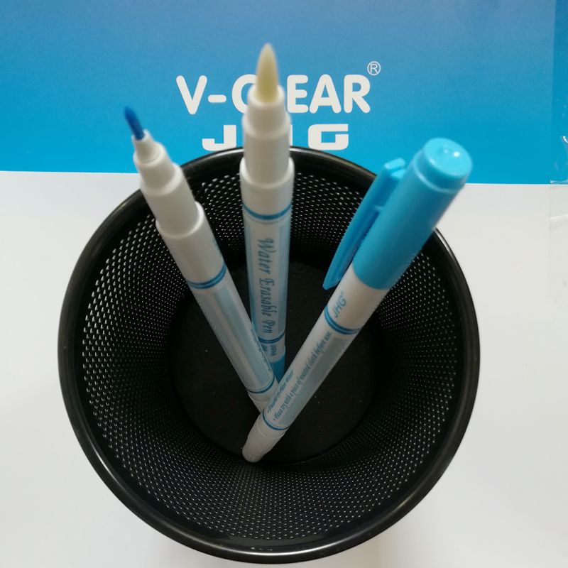 JHG Double Side 3 Pcs Water Erasable Marker Pen For Tailor Fabric Paint Marker Water Soluble Markers Cross Stitch Sewing Tools