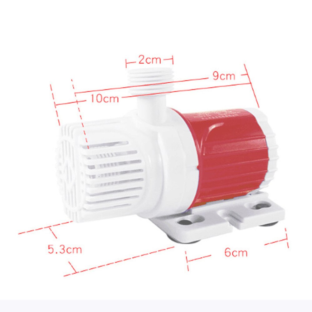 DC 12V 20W Brushless Submersible Water Pump Tank Ultra-Quiet Oxygen Pump Feature for Fountain Rockery Garden Fish Pond Aquarium