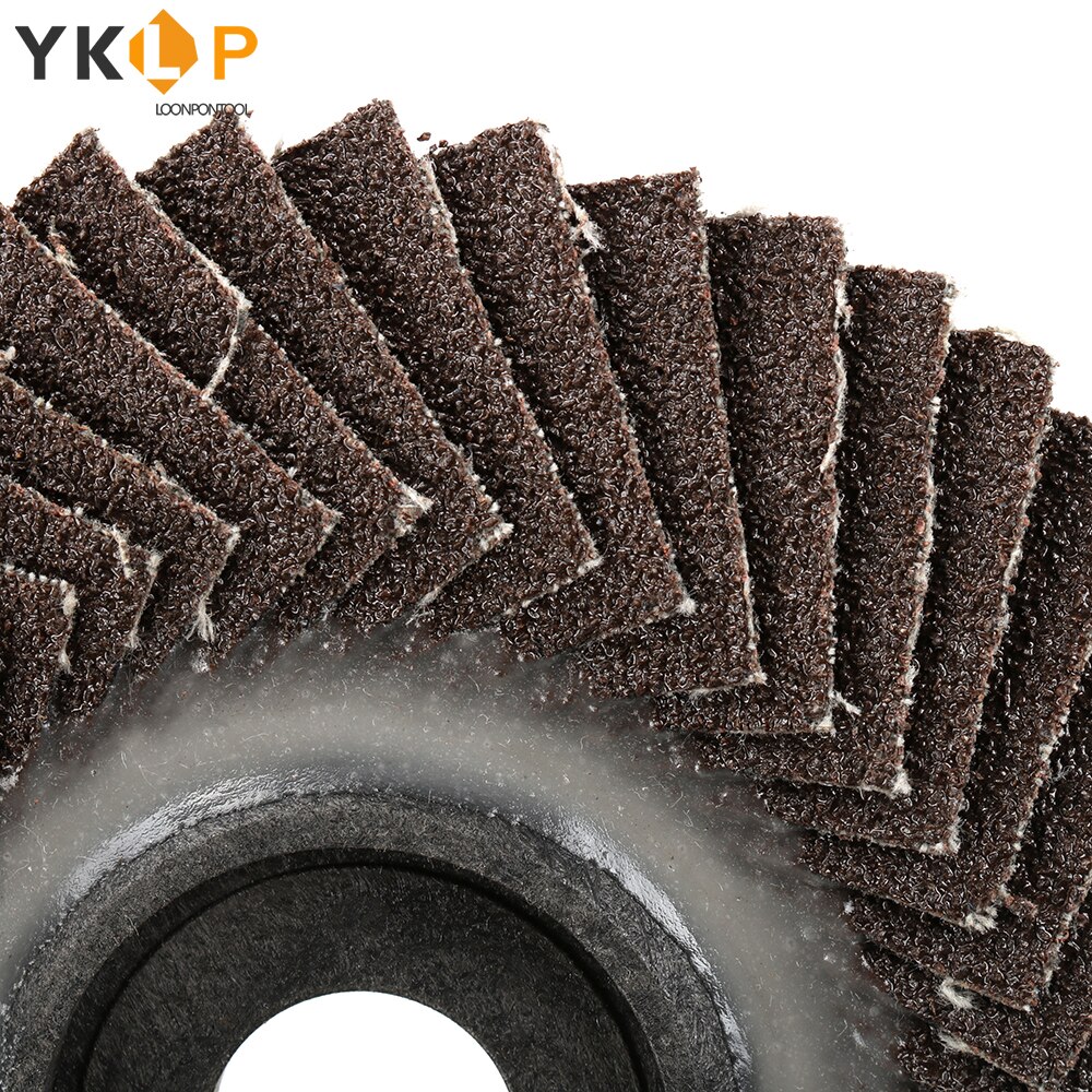10Pcs 4 inch 80/320# Flap Sanding Disc with 5/8" Bore Abrasive Grinding Flap Wheel for Angle Grinder Polishing and Derusting