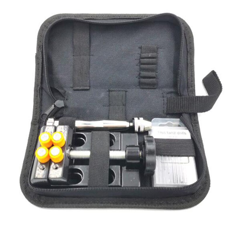 Juego de tornillos de banco con taladro de mano, kit de herramientas de cama con taladro de 0,5 MM-3,2 MM, para carpintería