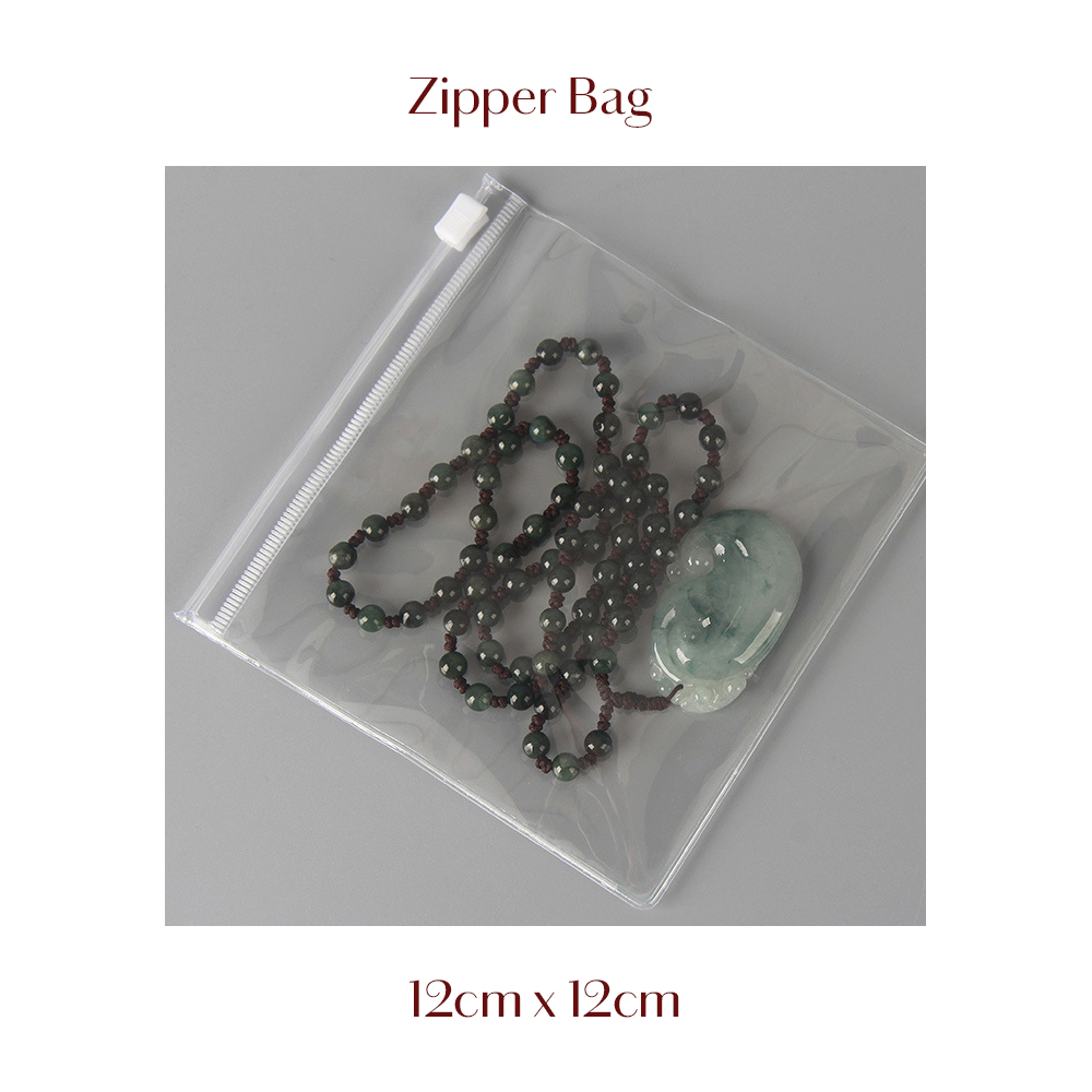 Bolsa con cremallera para joyería, plástico PVC transparente, pulsera, collar, pendientes, bolsa de para embalaje de pequeñas empresas, 10/20 Uds.: Rosa