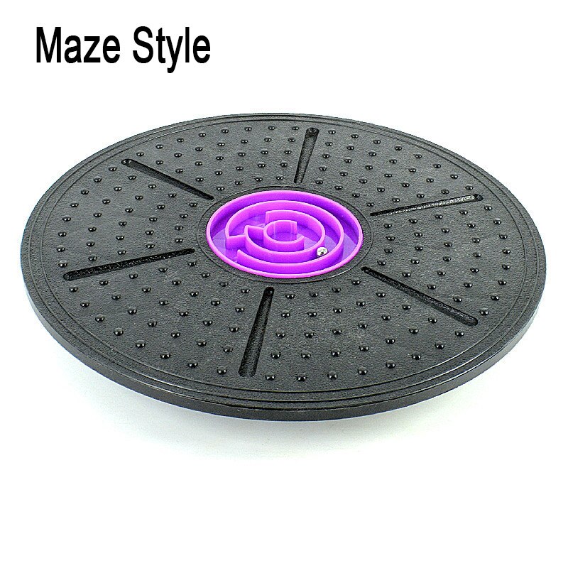 Planche d&#39;équilibre de Yoga, plaques rondes de stabilité, entraîneur d&#39;exercices pour le Fitness, le sport à la taille: Maze Purple
