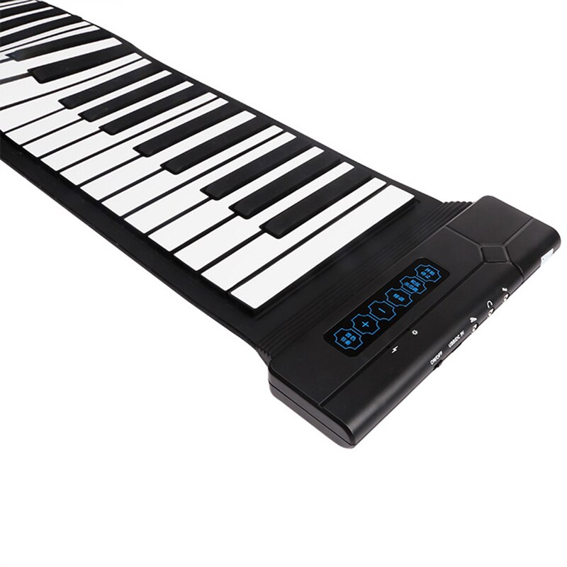 Flexibele 88- toetsen usb flexibele oprolbare oprolbare elektronische piano toetsenbord met batterij