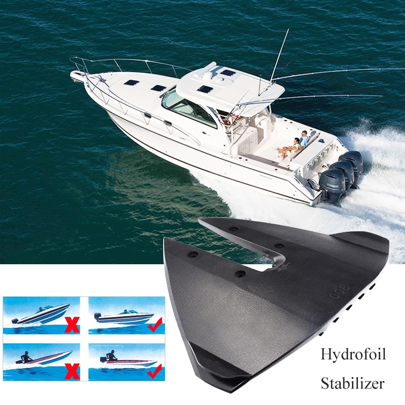 Hydrofoilstabilisator til påhængsmotor og sterndrive nedre enhed 40hp to 350hp