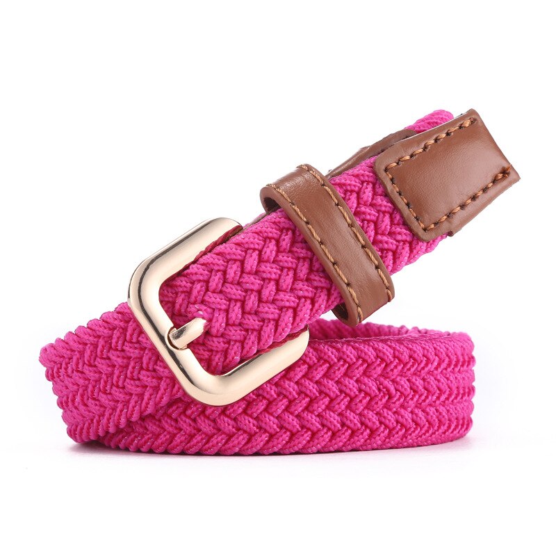 ZLD – ceinture en toile unisexe, alliage, boucle ardillon, costume parent-enfant, tissage décontracté, toile tissée simple, bande élastique unie: 10