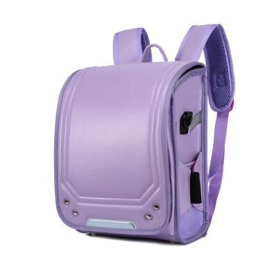 Marca japonesa randoseru crianças mochila para crianças sacos do plutônio águia sólida a4 infantil adolescente saco de escola ortopédica 2022: purple