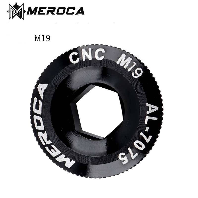 MEROCA – vis de couverture de manivelle M18/M19/M20 vtt, boulon Iamok en alliage d&#39;aluminium, 4 couleurs, 1 pièce: M19 Black IXF NEW