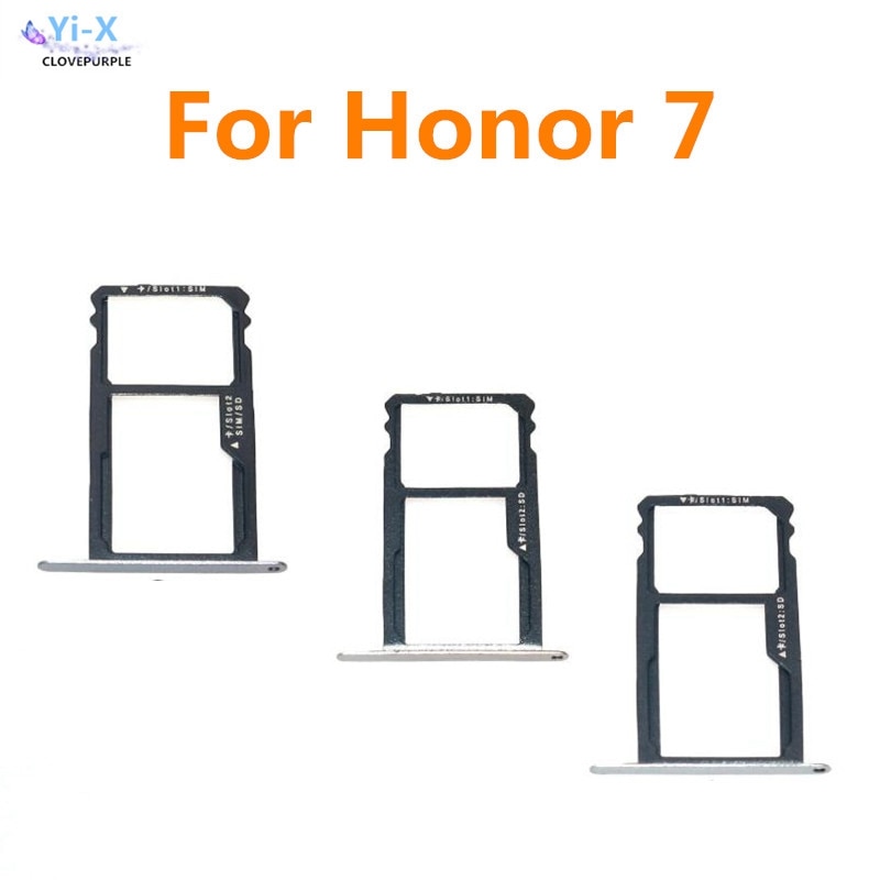 SIM Card Tray Slot Houder Micro SD Card Slot Houder Adapter voor Huawei Honor 7 Honor7