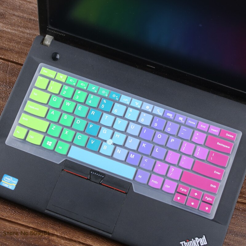 silikon tastatur abdeckung haut schutz für Lenovo thinkpad S440 E455 E450 E455 E460 E465 T450 T450S X1 Yoga: Regenbogen