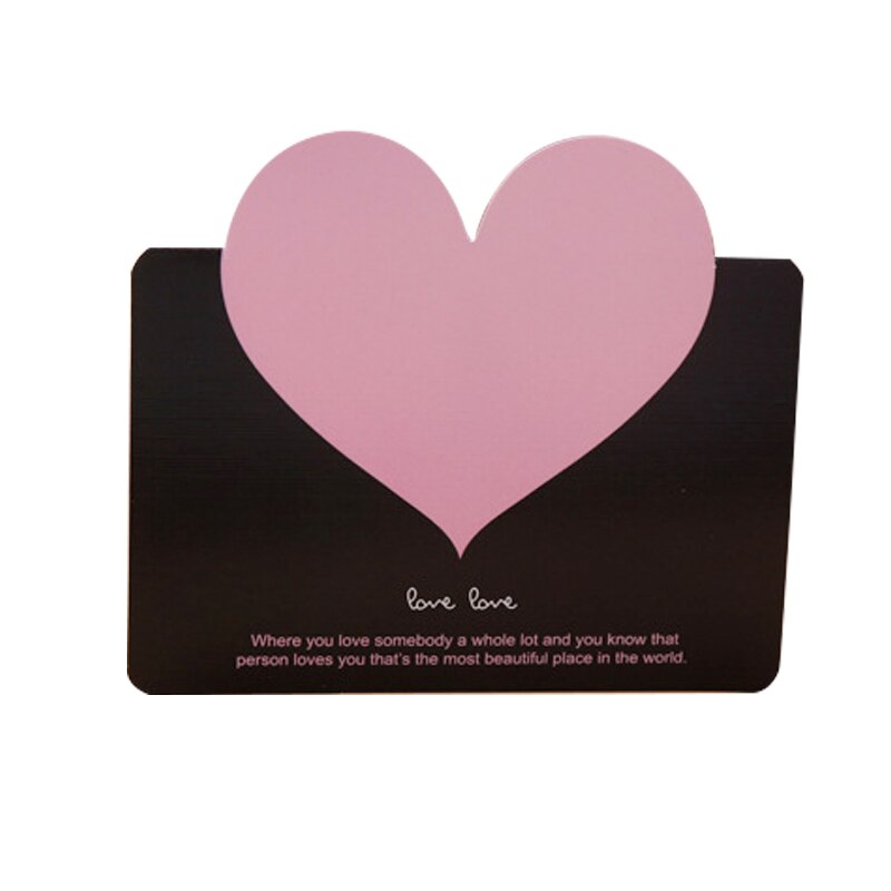 Love Heart Card Birthday Valentine's Day Greeting Heart Message Card Wedding Guest Cards: card3