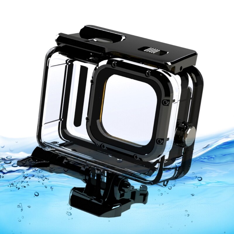 2022 50m Waterproof Case Sports Camera Accessory Underwater Housing Diving Protective Shell Adapter Compatible with Hero 9