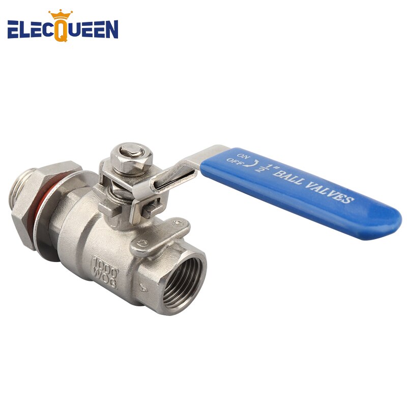 Weldless Quick Disconnect Kettle Valve Kit, 1/2" Quick Disconnect ,Long Locking Handle, Stainless Steel Sanitary Ball Valve