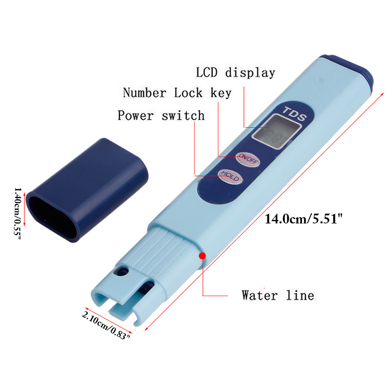 Lcd tds digital vanntester/måler til renhetsmonitor til vanntest basseng  k1mf