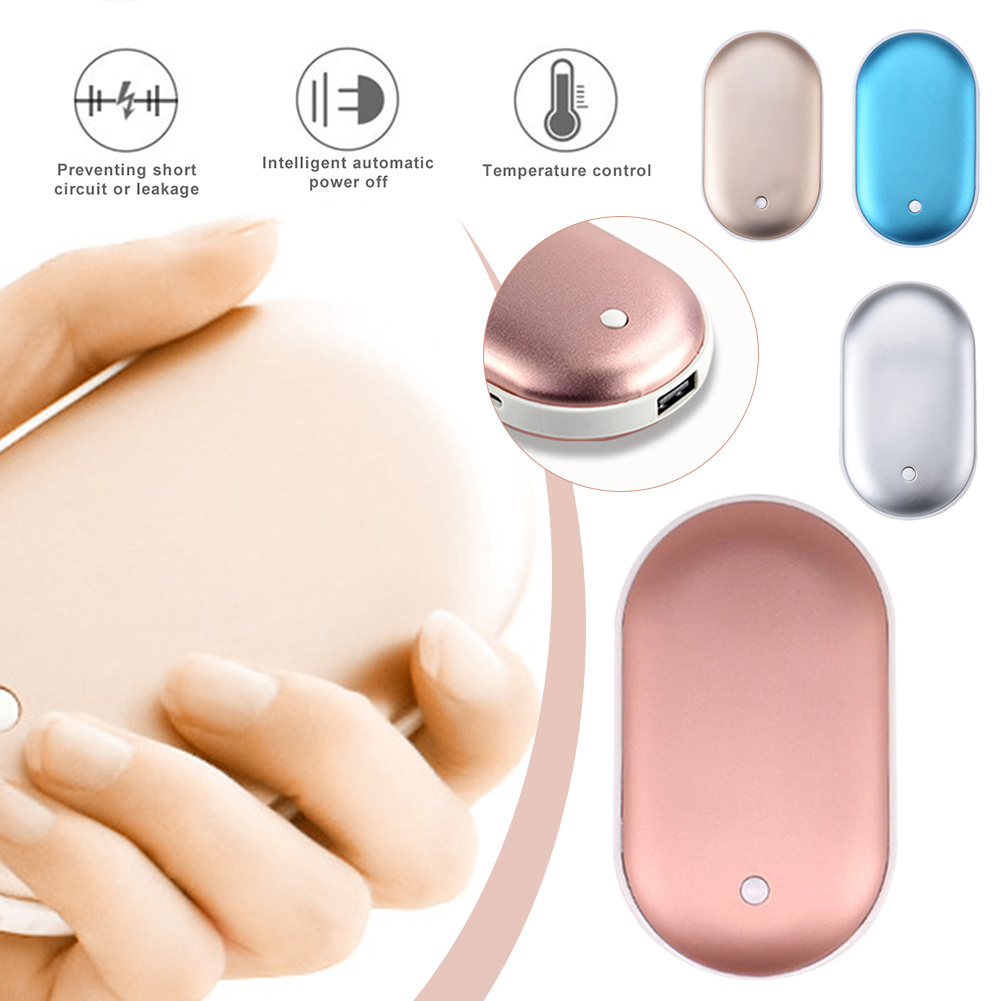 Mini Winter Mini Hand Warmer Heating Pad USB Rechargeable Handy Warmer Heater Pocket Cartoon Electric Heater Warm 5200mAh