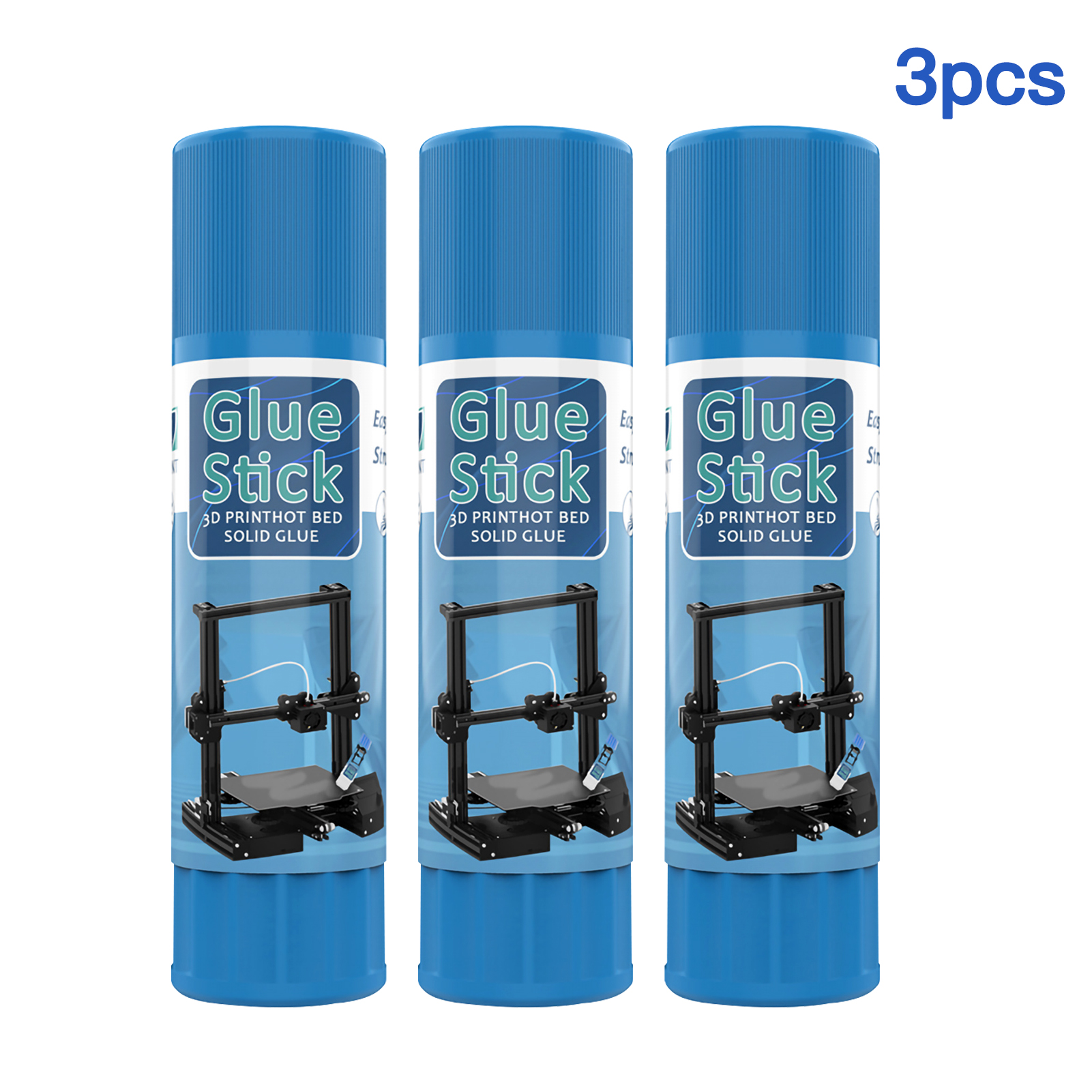 3D Printer Glue Sticks PVP Solid Glue Sticks Non-toxic Washable for Bed Platform Glass Plate Easy Removing: 3pcs