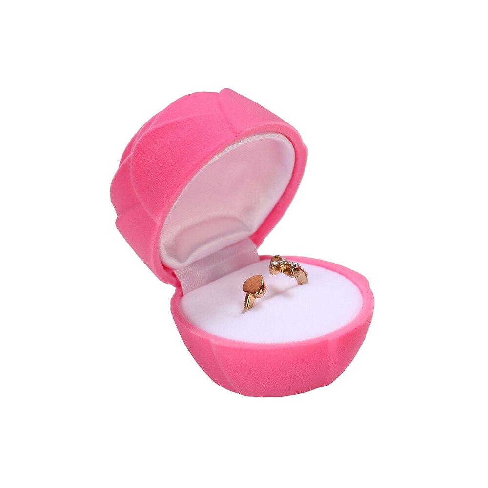 Rose kærlighed hjerte romantisk vielsesring æske øreringe vedhæng halskæde smykker udstillingsboks sag valentinsdag kasse: Dyb safir