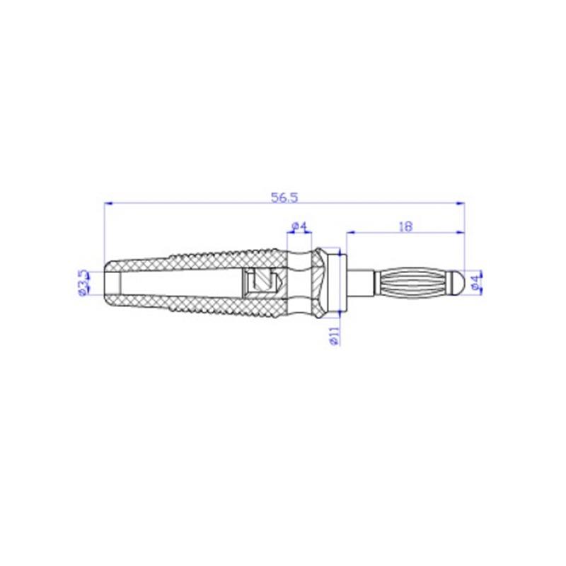 10 stücke Kupfer 4mm Banane Stecker stecker Für Audio- Video Lautsprecher BP4524