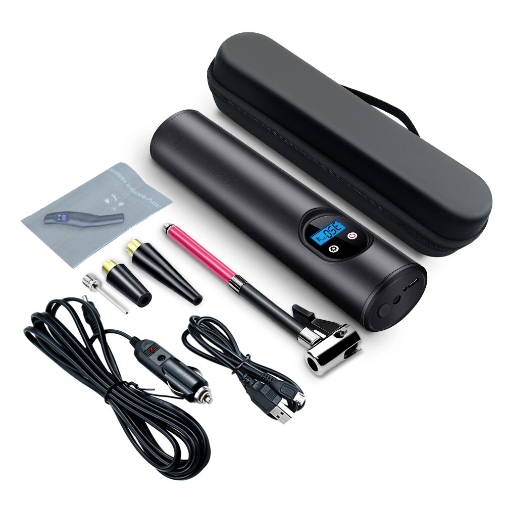 Portable Air Compressor Tire Inflator Mini inflator Air Pump Wireless Car Tire Pump with Battery 150PSI 12V for Car Bicycle