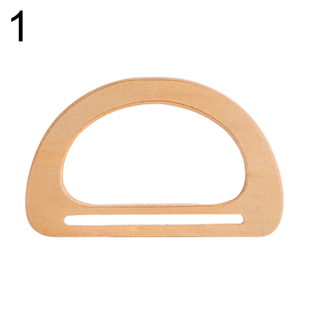 Classic Replacement DIY Bag Straps Handbag Tote Handles Wooden Bag Handle Purse Bags: Rose Gold