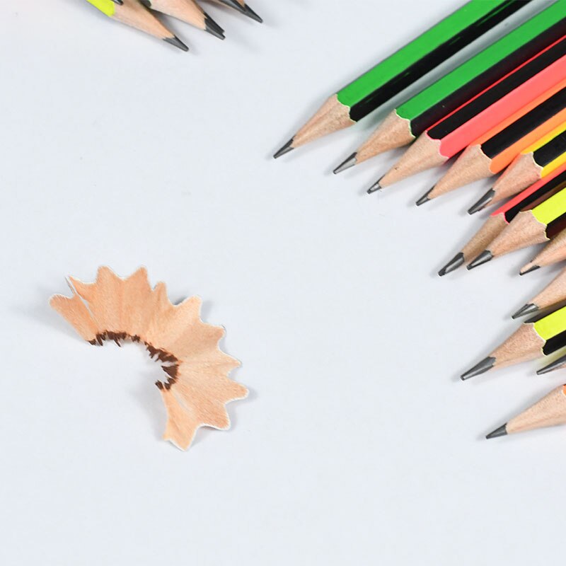 9501 Kawaii Wooden Pencils Set With Rubber Students Stationery Eraser For Kids Writing tools