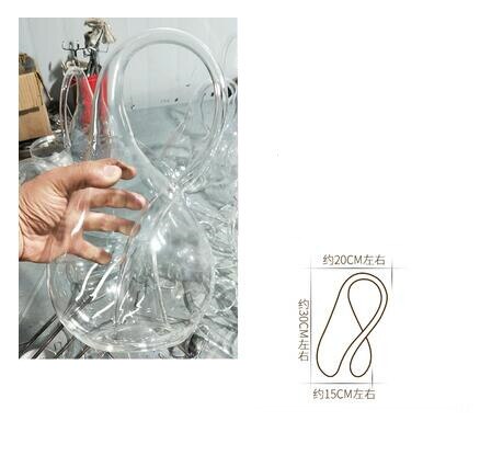 Four-dimensional Space Water-free Klein Bottle Model Transparent Glass Home Magic Decoration