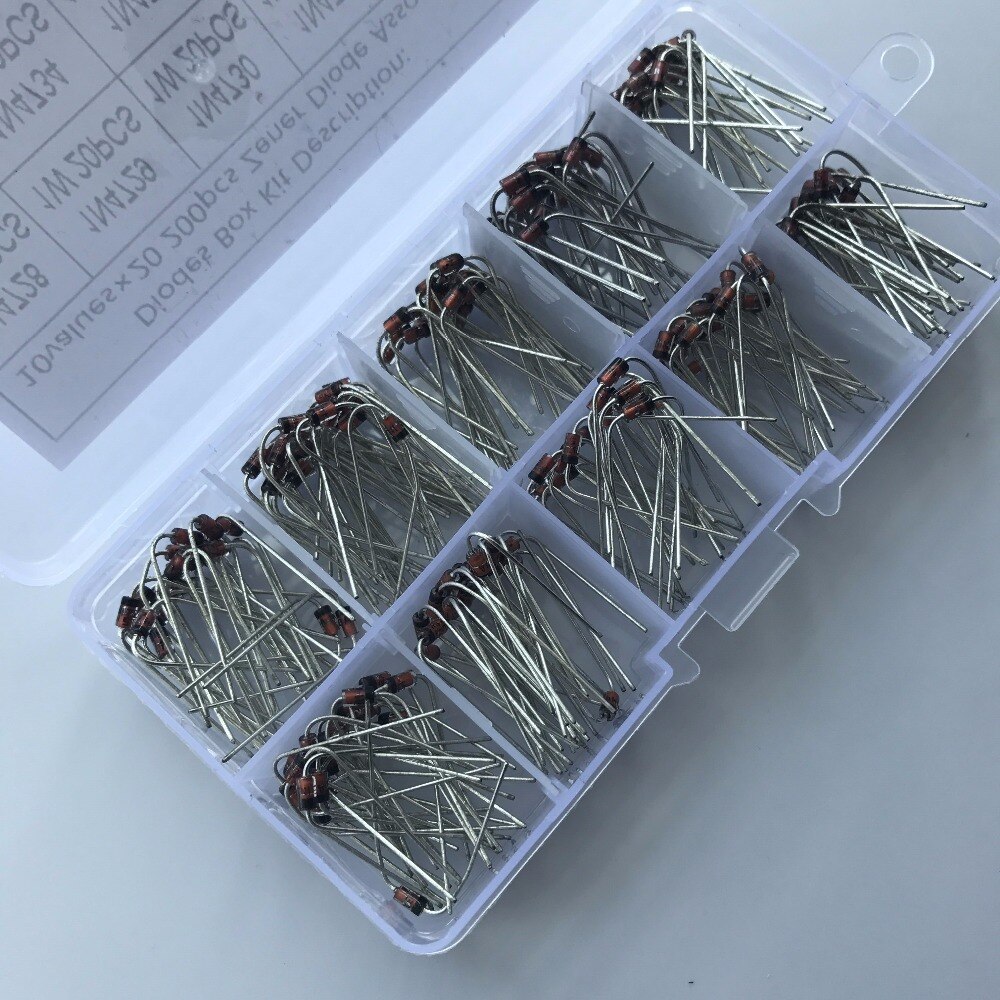 10 Values 200pcs (1N4728~1N4737) 1N4729 1N4730 1N4731 1N4732 1N4733 1N4734 1N4735 1N4736 Zener Diode Assortment Electronic Kit
