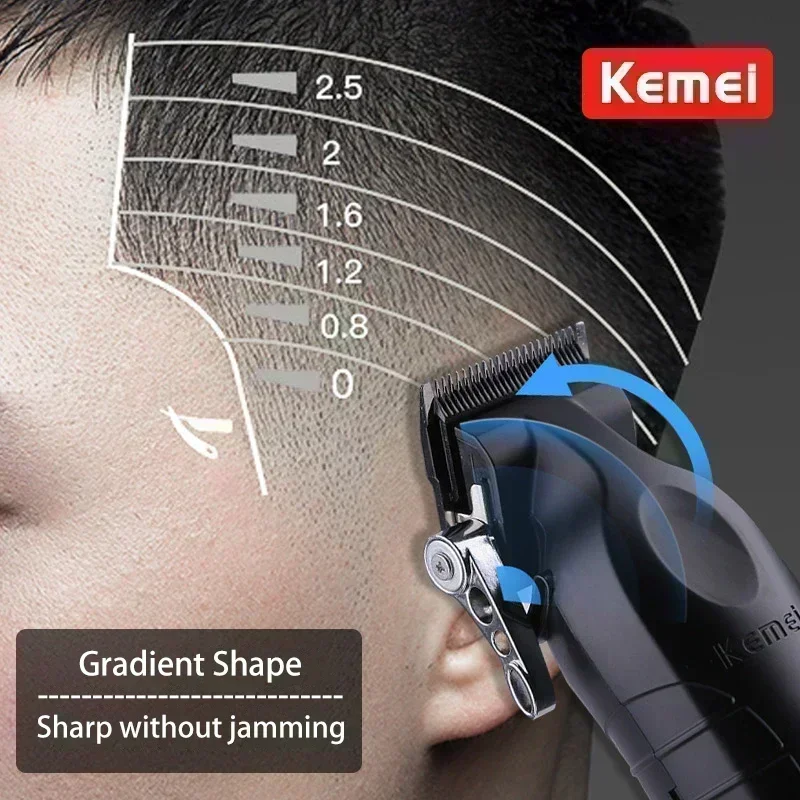 Kemei Elektrische Haarschneidemaschine Kit Herren Haarschneidemaschine Professionelle Haarschneidemaschine Clipper KM-2296 KM-2299 KM-1102