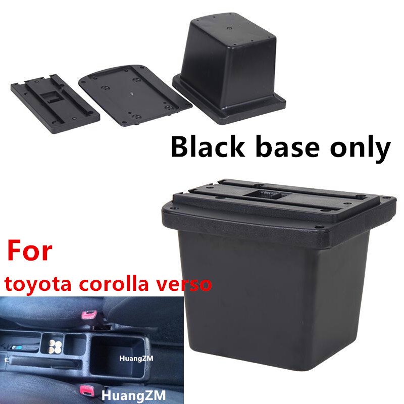 For toyota corolla verso Armrest box central Store content box with USB interface: Black base only