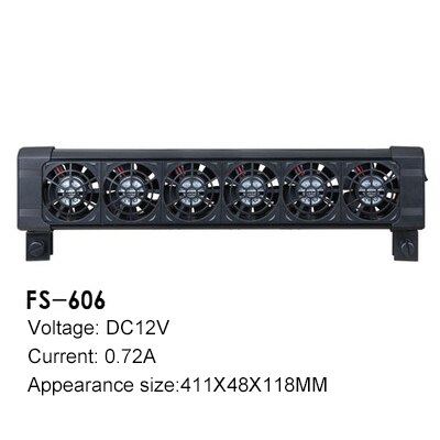 BOYU Aquarium Fan Cooling Fan Aquarium Controller Temperature Control 4w 5w 6w 8w 9w DC 12V 220V Aquarium Fish Tank Accessories: FS-606  9W / US adapter plug