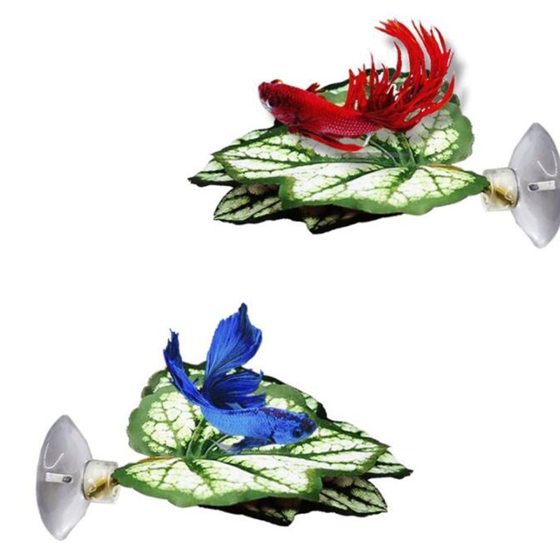 Fish Rest Spawning Leaf Aquarium Fish Bed Aquarium Accessorie Fish Tank Simulation Hammock Artificial Plant Fish Bed Betta Leaf