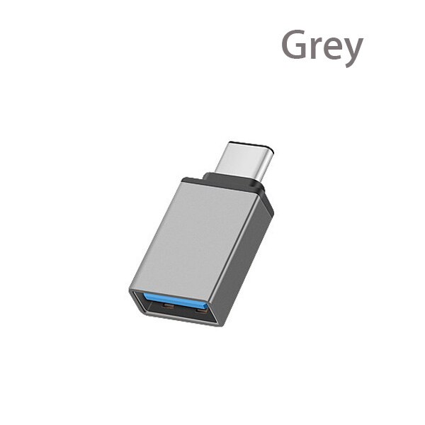 Adaptateur USB type-c vers USB, convertisseur OTG pour xiaomi mi 9 8 se lite pro A2 Pocophone F1 MIX 3 2S MAX 3 black shark Redmi note 7: Grey Type c OTG