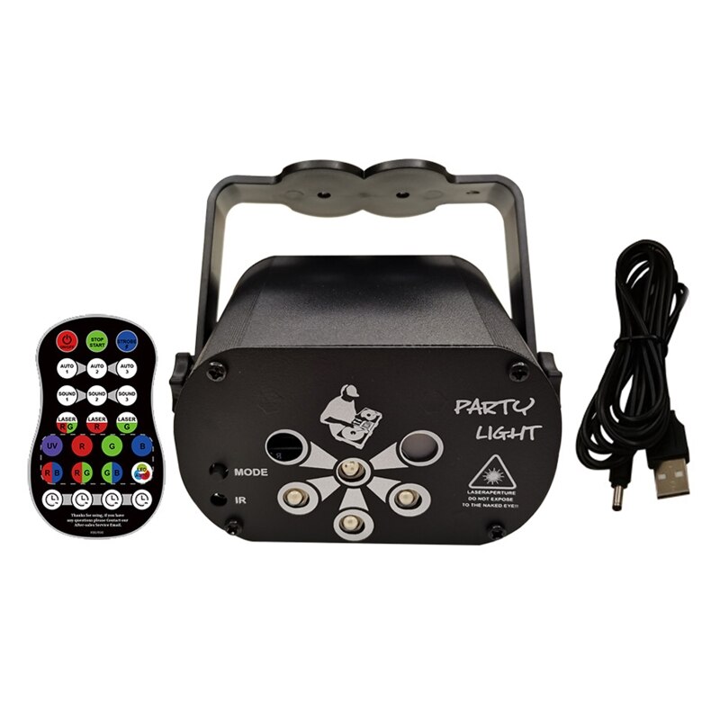 Led Lase R Star Projector Disco Music Sound Control Licht Professionele Podium Verlichting Effect Voor Dj Christmas Party: 8YY1002075-2
