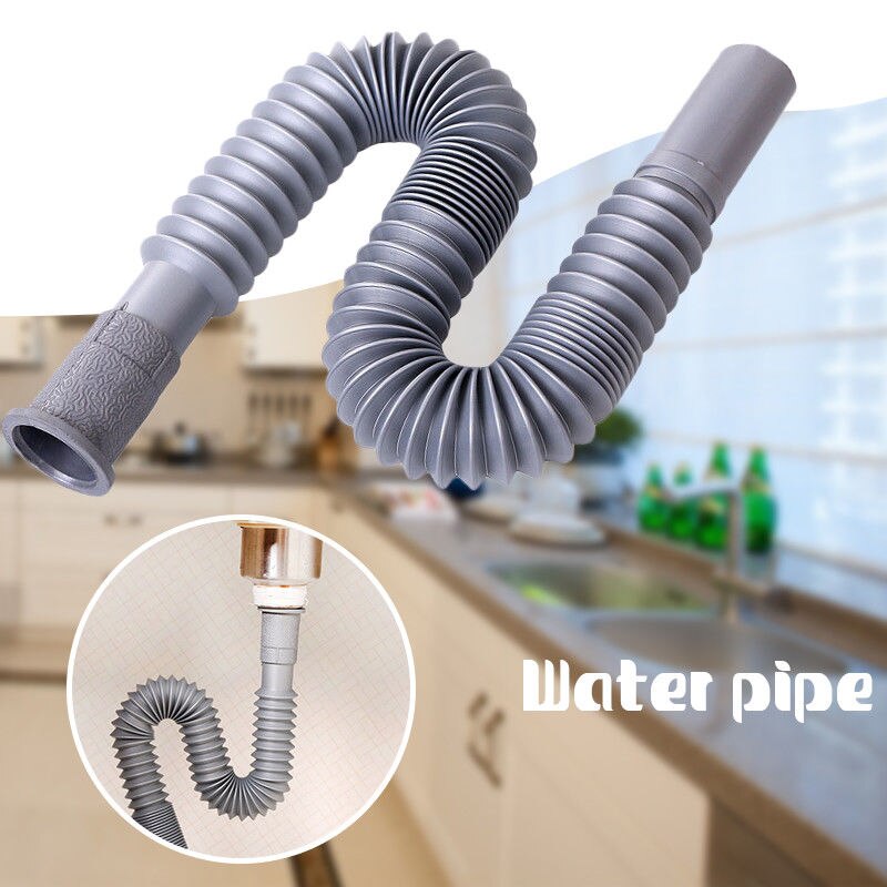 80cm Length Flexible Elbow Drain Hose With Bracket For Washer Washing Machine