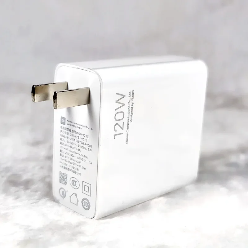 Xiaomi-Original EU Schnellladegerät 120 W Xiaomi 14 Ultra Ladegerät, Mi 14, Redmi Note 14, 13, 12 Pro Plus, 5G, Mi 13, 13T, 6A Kabel: RSA