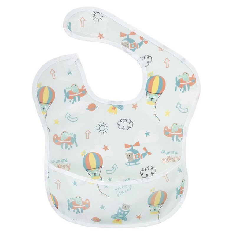 Lente En Zomer Waterdicht Slabbetje Polyester Tpu Coating Voeden Bib Wasbare Baby Bib, Baby Voedsel Catcher: 0013
