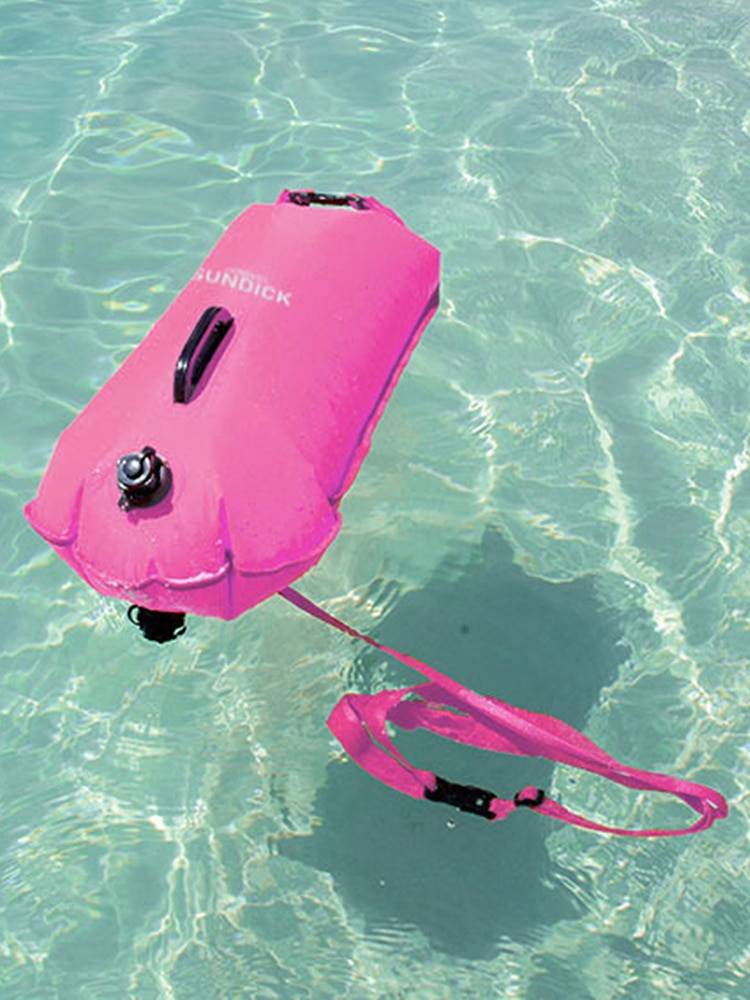 Schwimmen Boje &Ampere; Packsack Für Schwimmer Drei-schicht Doppel-airbag Wasserdichte Lagerung Tasche Für draussen Schwimmen Strand Schnorcheln Rafting