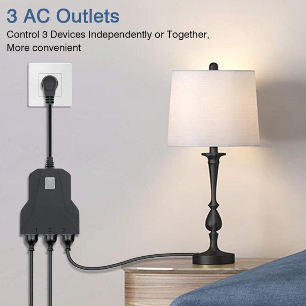 Outdoor Smart Socket Wifi Mobile Phone Timer Switch Socket Voice Control APP Control IP55 Waterproof Socket US Plug