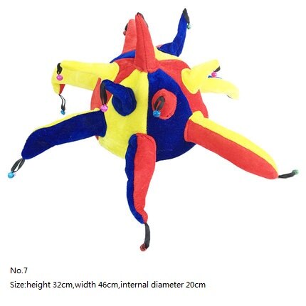 Halloween bursdag karneval fest hodeplagg klovn lue sminke ball fotball øl fest polygonal cap flagg lue: Gul
