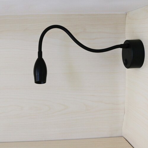 Flexible Pipe 3W LED Desk Portable Light Battery-Powered Picture Lamp Fixture Wireless Spotlight Button Cabinet Jewelry store