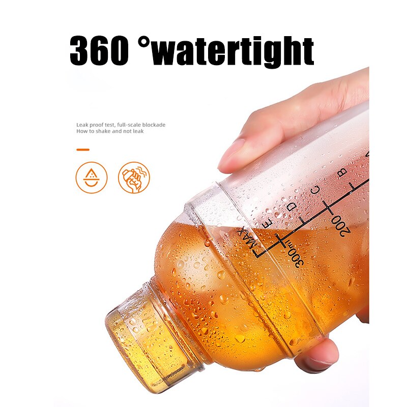 Acrylic Tea Shaker Cocktail Juice Shaker Bottle Bar Supplies