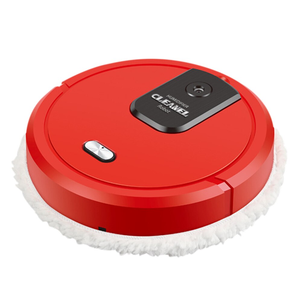 Household Charging Vacuum Cleaner Rotary Mopping Machine Humidifying Spray Intelligent Sweeping robot пылесос робот напольный: Red