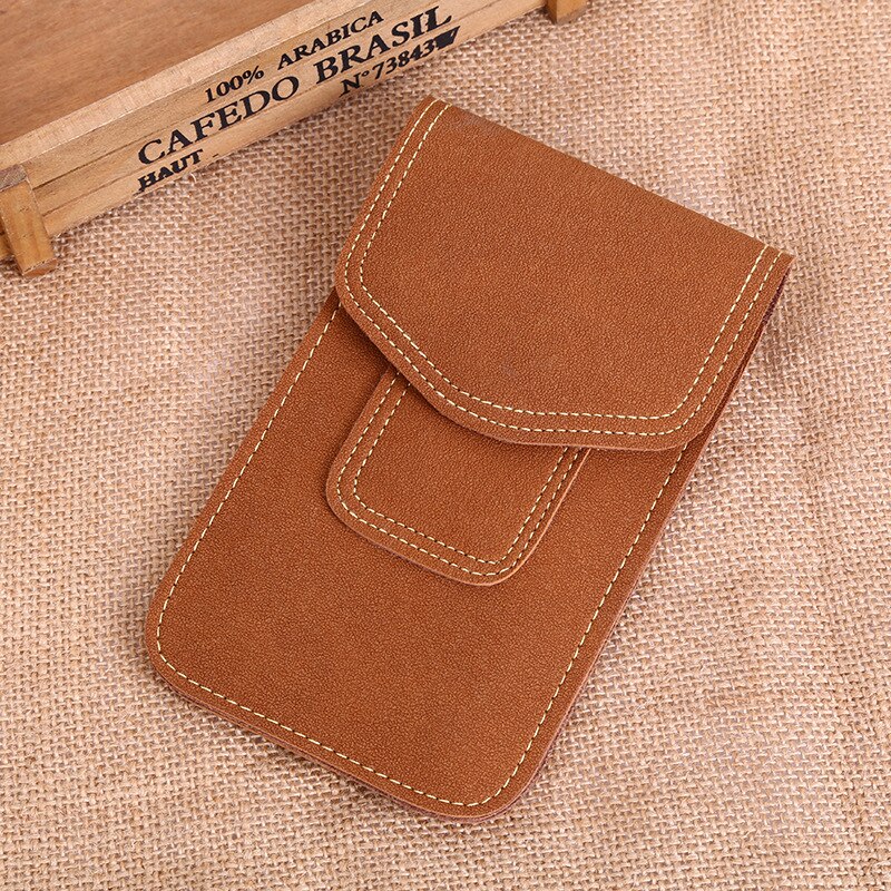 Business Mobile Phone Pouch Bag for iPhone X XR XS 7 8 6 6s Plus Casual Wrist Bag for iPhone 11 Pro Max Case Small Bags for Man: Orange