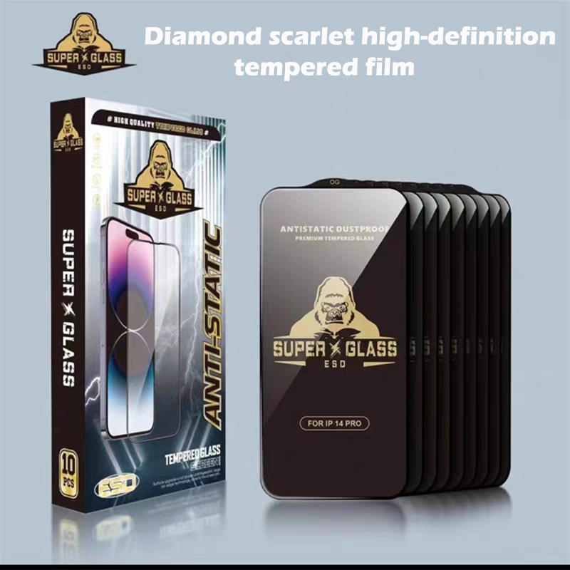 Gorilla vidrio templado antiexplosión para iPhone 15 Pro 14 13 12 11 Pro Max Protector de pantalla iPhone X XR XS Max película protectora