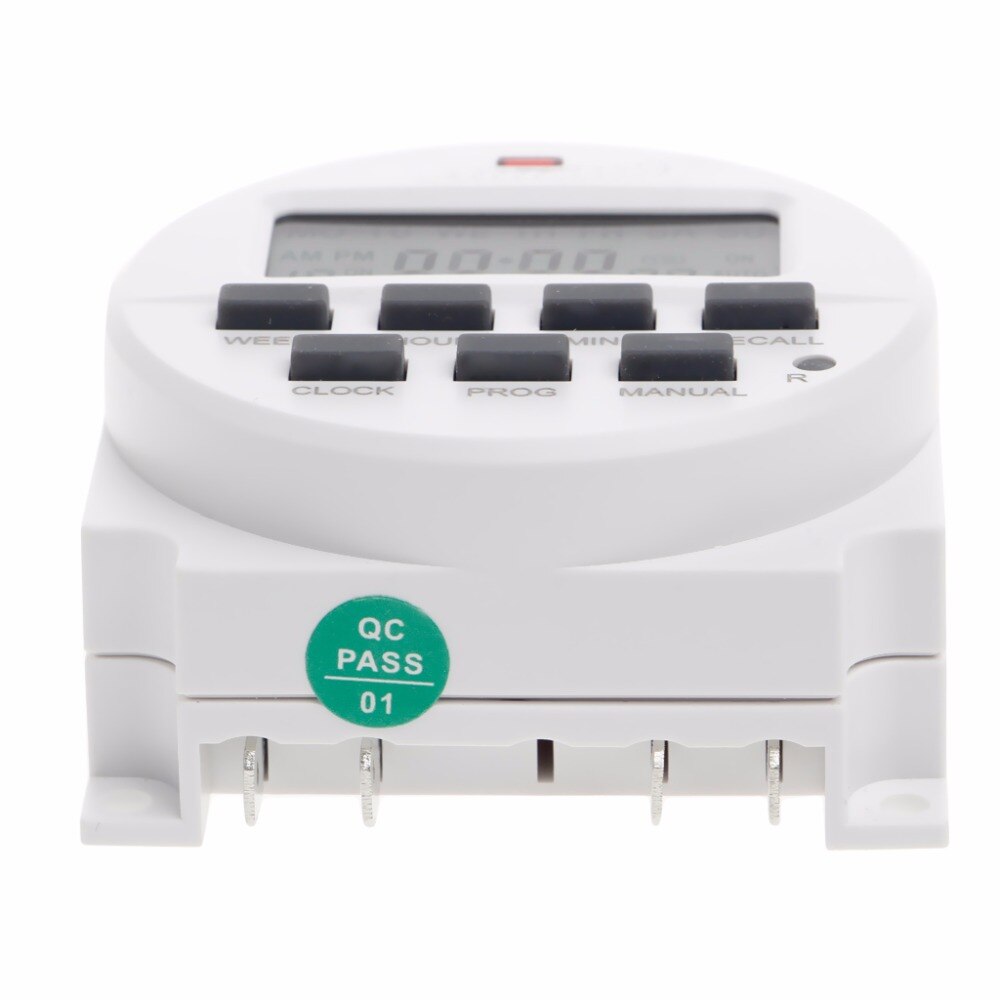15.98 tommers lcd digital tidtaker 220v ac 7 dager programmerbar tidsbryter  tm618n-2 sifret tidtakere brytere